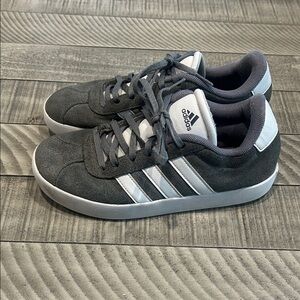 Adidas Charcoal and White Casual Sneakers